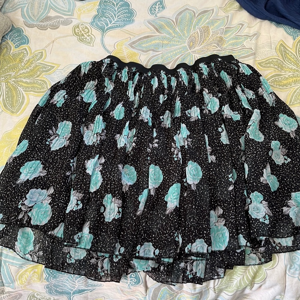 Torrid Floral Pleated Skirt